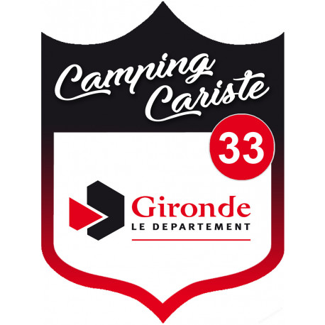 Campingcariste Gironde 33 - 10x7.5cm - Sticker/autocollant