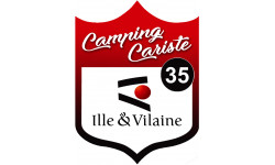 campingcariste Ille et Vilaine 35 - 10x7.5cm - Sticker/autocollant