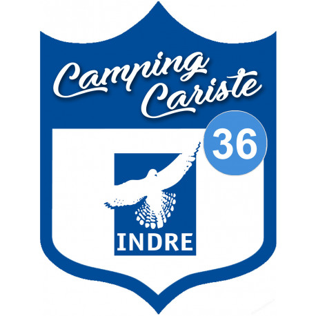 campingcariste Indre 36 - 20x15cm - Sticker/autocollant