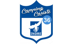 campingcariste Indre 36 - 15x11.2cm - Sticker/autocollant