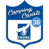 campingcariste Indre 36 - 15x11.2cm - Sticker/autocollant