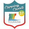 campingcariste Touraine 37 - 20x15cm - Sticker/autocollant