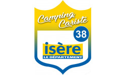 campingcariste Isère 38 - 20x15cm - Sticker/autocollant