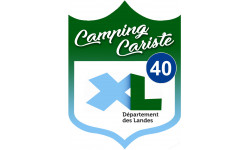 Campingcariste Landes 40 - 20x15cm - Sticker/autocollant