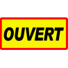 OUVERT - 29x14cm - Sticker/autocollant