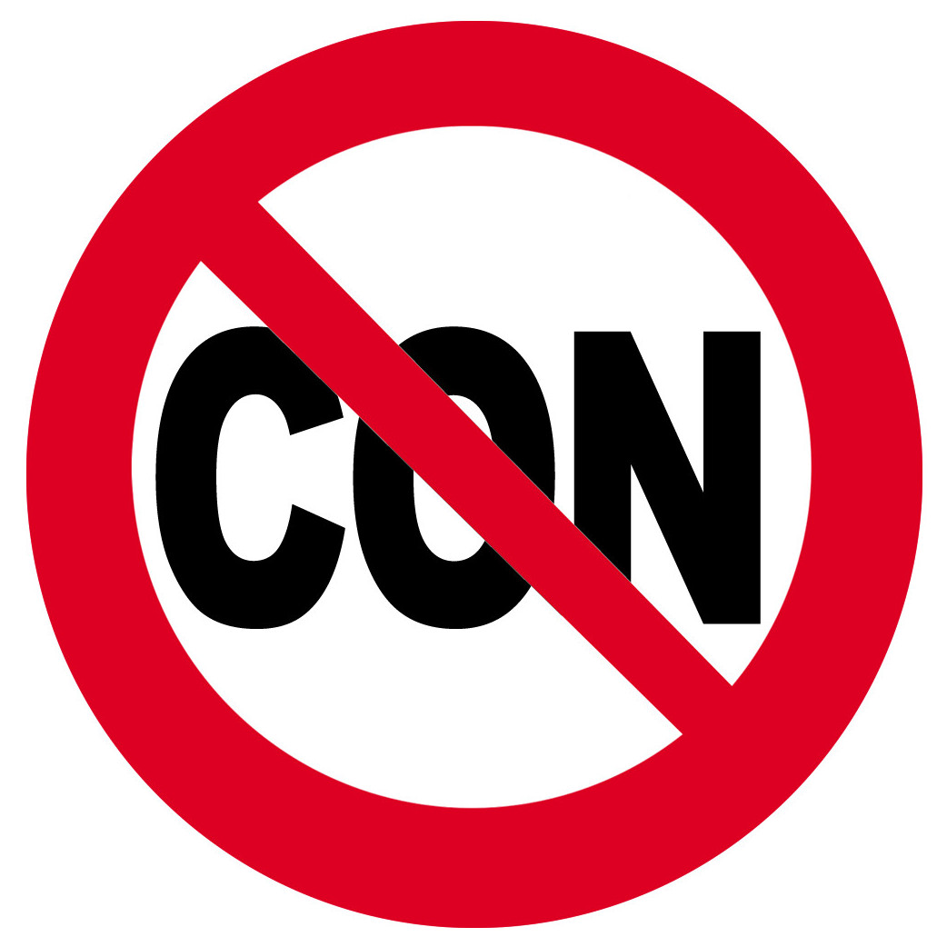 Interdit au con - 20cm - Sticker/autocollant