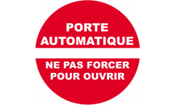 porte automatique ne pas forcer - 5cm - Sticker/autocollant