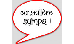 conseillère sympa - 10x9cm - sticker/autocollant