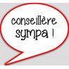 conseillère sympa - 10x9cm - sticker/autocollant