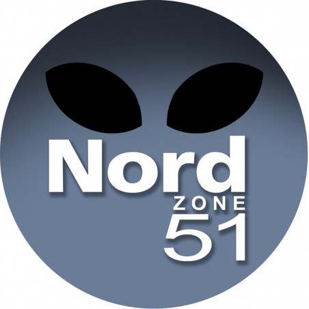 Nord zone 51 - 15cm - Sticker/autocollant