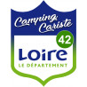 blason camping cariste Loire 42 - 20x15cm - Sticker/autocollant