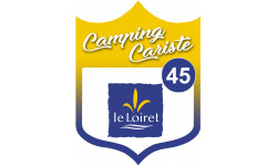 campingcariste Loiret 45 - 10x7.5cm - Sticker/autocollant