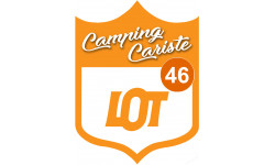 blason camping cariste Lot 46 - 15x11.2cm - Sticker/autocollant