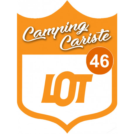 blason camping cariste Lot 46 - 20x15cm - Sticker/autocollant