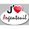 j'aime Argenteuil - 15x11cm - Sticker/autocollant