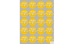 Soldes remise 70% (20 fois 5cm)  - Sticker/autocollant