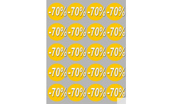 Autocollants : Stickers / autocollants Ronds 70% 4