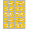 Soldes remise 70% (20 fois 5cm)  - Sticker/autocollant