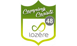 campingcariste Lozère 48 - 15x11.2cm - Sticker/autocollant