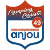 campingcariste anjou 49 - 15x11.2cm - Sticker/autocollant