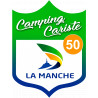 campingcariste Manche 50 - 10x7.5cm - Sticker/autocollant