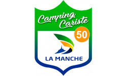 campingcariste Manche 50 - 15x11.2cm - Sticker/autocollant