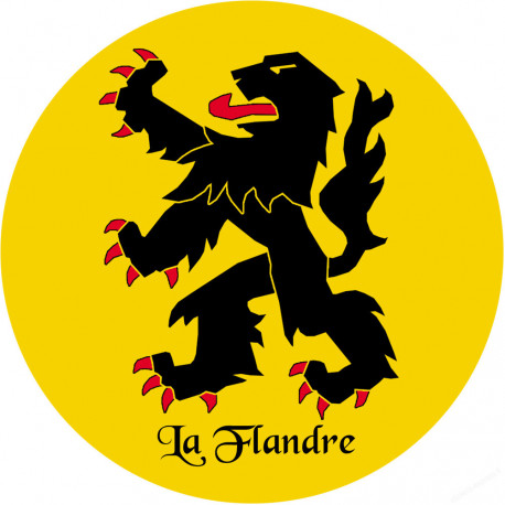 Flandre - 10cm - Sticker/autocollant