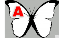 effet papillon A - 10cm - Sticker/autocollant
