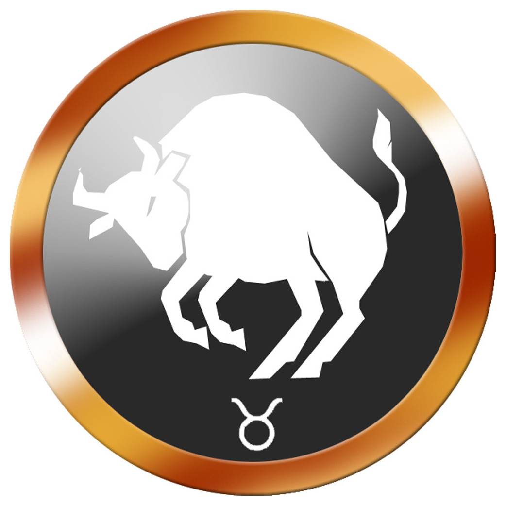 Stickers / autocollant : signe du zodiaque taureau - 10cm