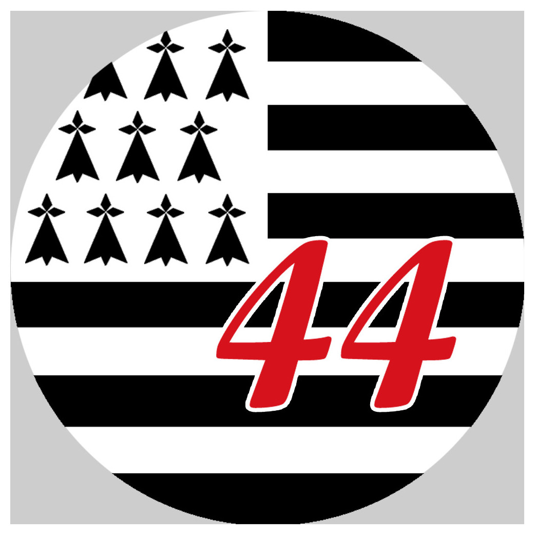 Bretagne 44 - 20cm - Sticker/autocollant
