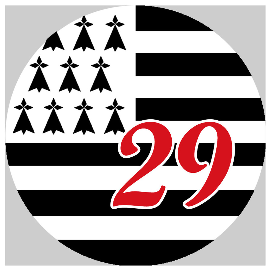 Bretagne 29 - 5cm - Sticker/autocollant