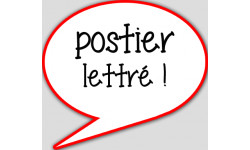 Postier lettré (10x9cm) - sticker/autocollant