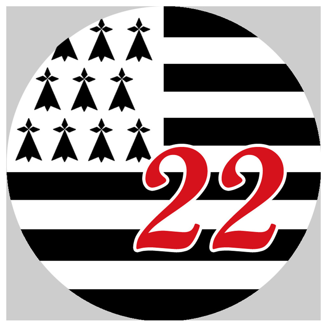 Bretagne 22 - 20cm - Sticker/autocollant