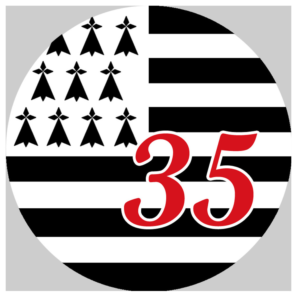 Bretagne 35 - 5cm - Sticker/autocollant
