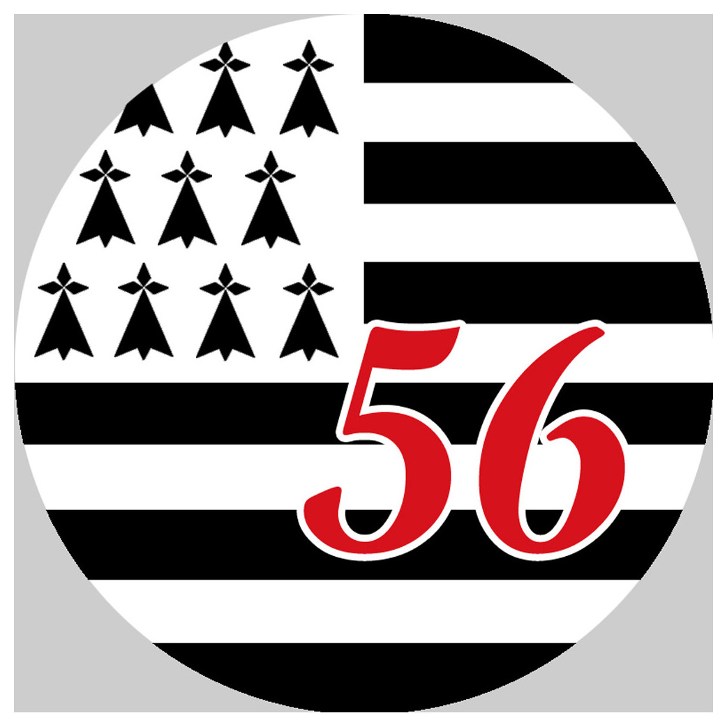 Bretagne 56 - 5cm - Sticker/autocollant