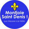 Montjoie Saint Denis - 10cm - Sticker/autocollant