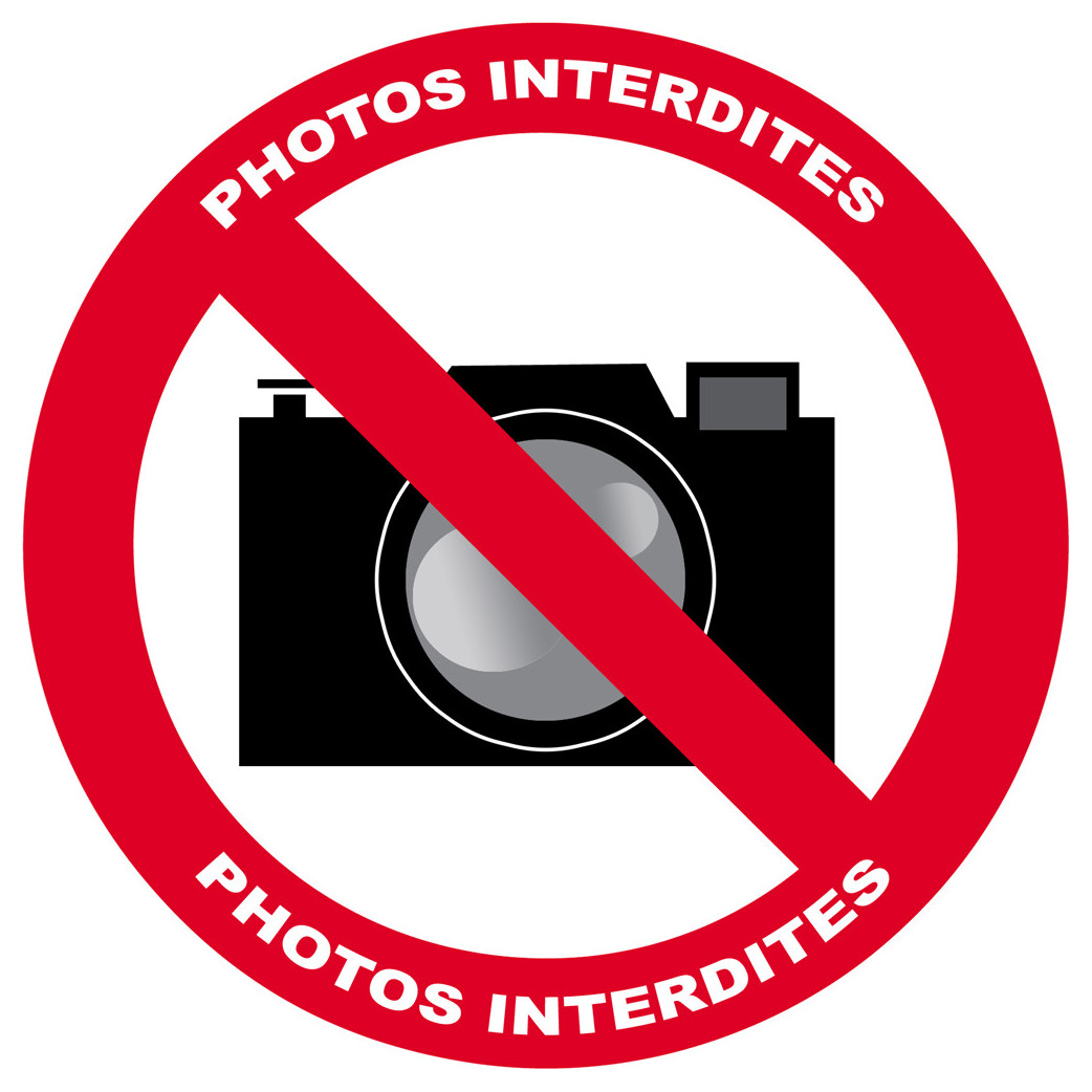 Photos interdites (5cm) - Sticker / autocollant