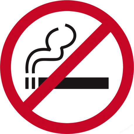 interdit de fumer - 15cm - Sticker/autocollant