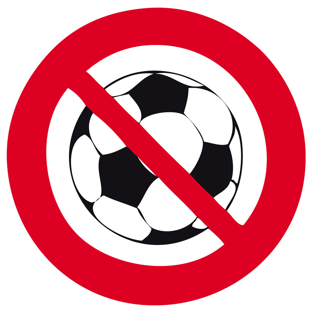 Ballon interdit - 15cm - Sticker/autocollant