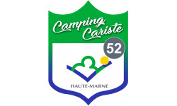 campingcariste Haute Marne 52 - 20x15cm - Sticker/autocollant