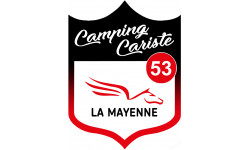 campingcariste Mayenne 53 - 20x15cm - Sticker/autocollant