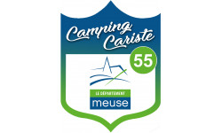 campingcariste Meuse 55 - 20x15cm - Sticker/autocollant