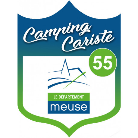 campingcariste Meuse 55 - 20x15cm - Sticker/autocollant