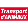 Transport d'animaux - 30x14cm - Sticker/autocollant