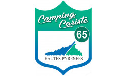 campingcariste cariste Hautes Pyrénées 65 - 10x7.5cm - Sticker/autocollant