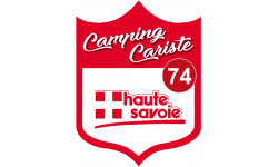 campingcariste Haute Savoie 74 - 10x7.5cm - Sticker/autocollant