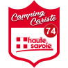 campingcariste Haute Savoie 74 - 10x7.5cm - Sticker/autocollant