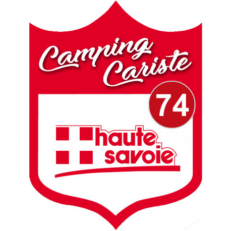 campingcariste Haute Savoie 74 - 20x15cm - Sticker/autocollant