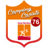 campingcariste Seine Maritime 76 - 10x7.5cm - Sticker/autocollant