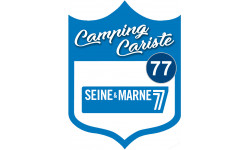 campingcariste Seine et Marne 77 - 20x15cm - Sticker/autocollant